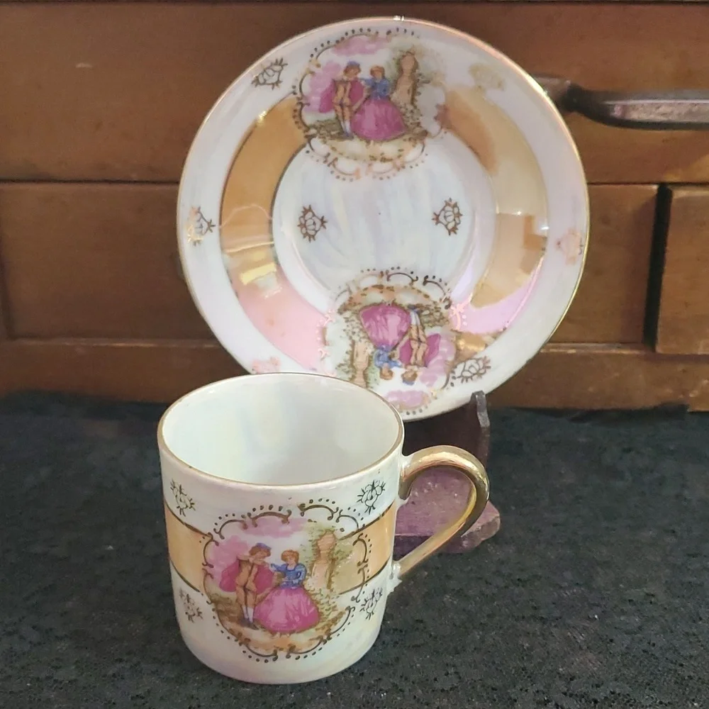 Vintage‎ Inarco Mini Tea Cup & Saucer Made in Japan